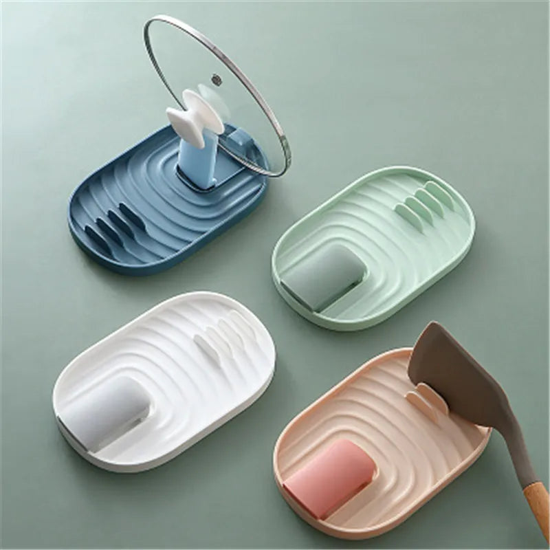 Kitchen Organizer Pot Cover Storage Pancake Turner Rack Soup Ladle Scoop Holder Dish Drain Rack Kitchen Gadgets Accessories