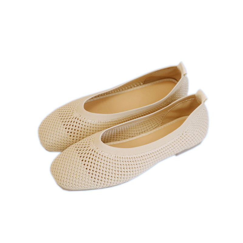 Women's Soft Bottom Cutout Low-cut Casual Pumps