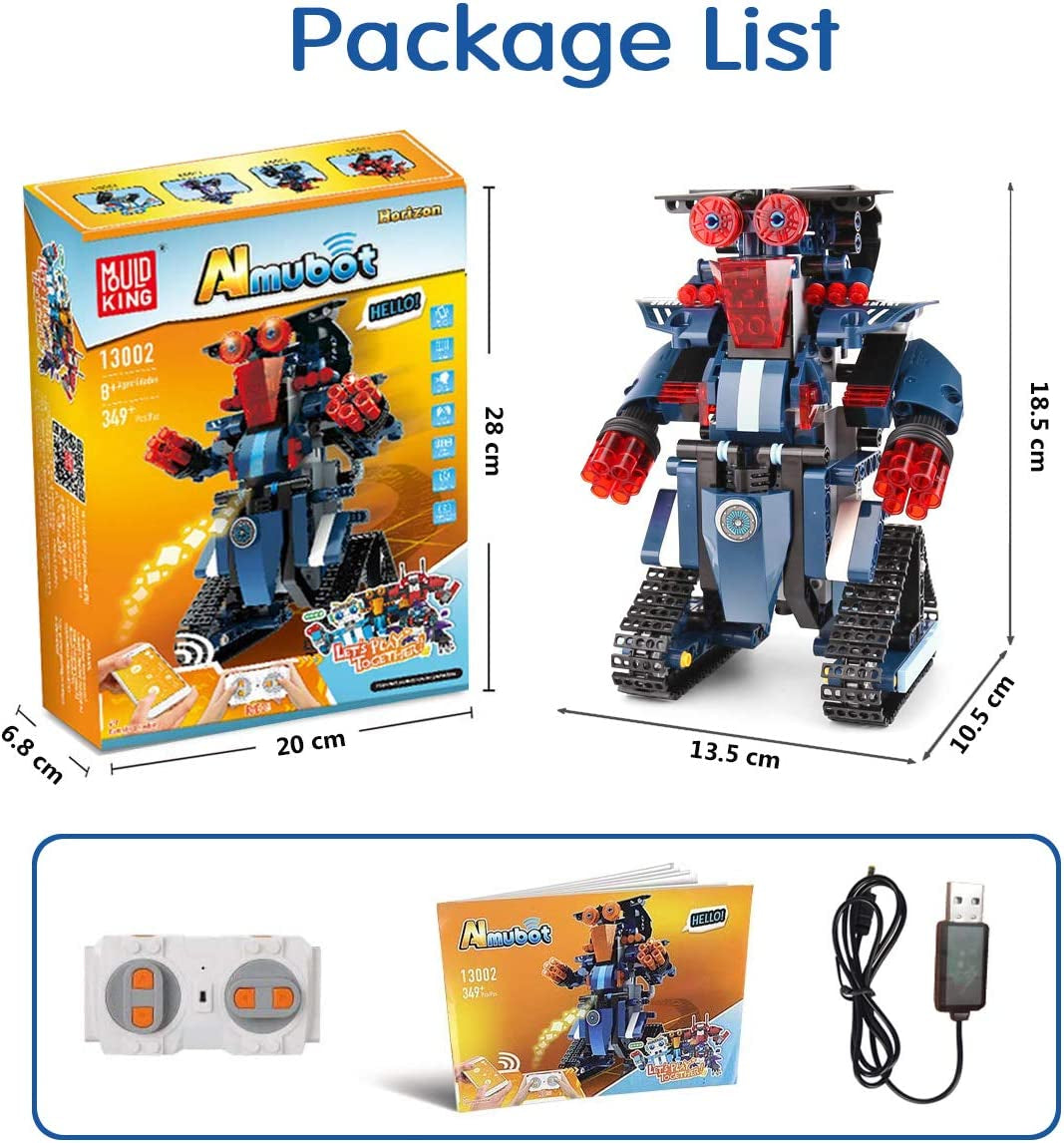 STEM Robot Building Kit,  Remote and APP Controlled Educational Robots Science Kits STEM Projects for Kids Ages 8-12 Rechargeable Learning Building Toys for Boys Girls Gift